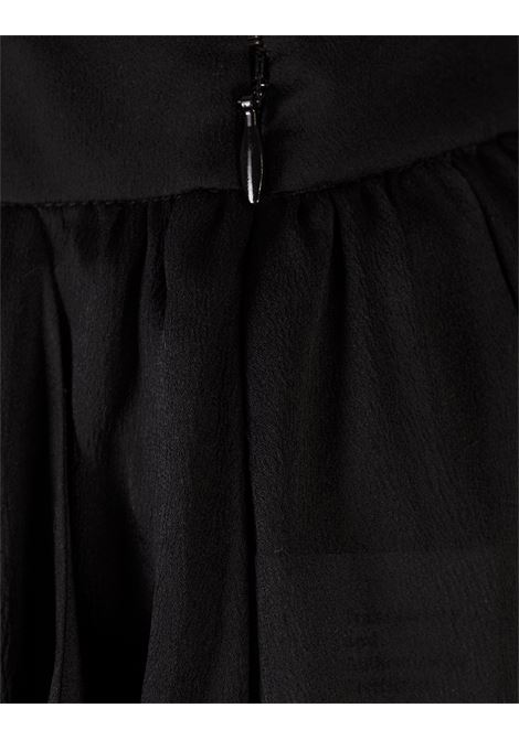 Pantaloni Fluidi a Pieghe In Charmeuse Di Seta Nera CHLOÉ | 25UPA06329001