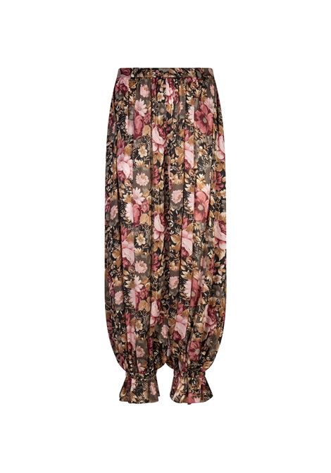 Pantaloni Fluidi Neri Stampati CHLOÉ | 25UPA06493001