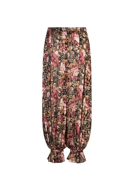 Pantaloni Fluidi Neri Stampati CHLOÉ | 25UPA06493001