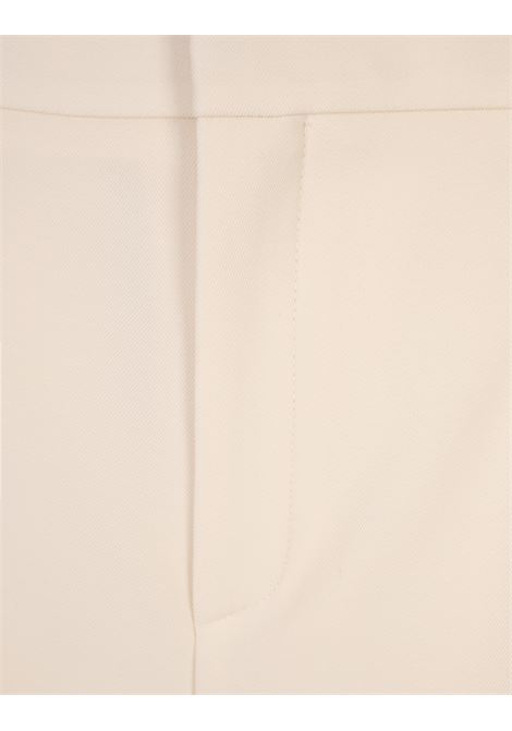 Pantaloni Ampi Bianchi In Twill Di Lana CHLOÉ | 25UPA15012115