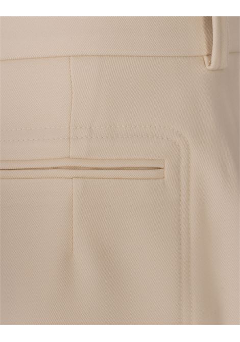 Pantaloni Ampi Bianchi In Twill Di Lana CHLOÉ | 25UPA15012115