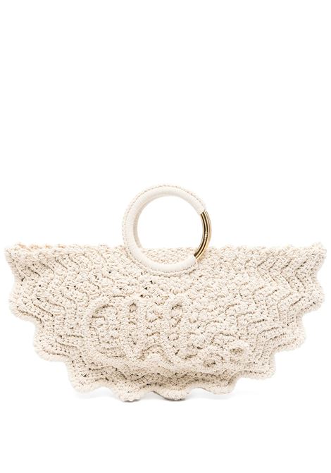 Tote Bag Piccola Bracelet Paravent All'Uncinetto Deep Ivory CHLOÉ | 25US622P2322J