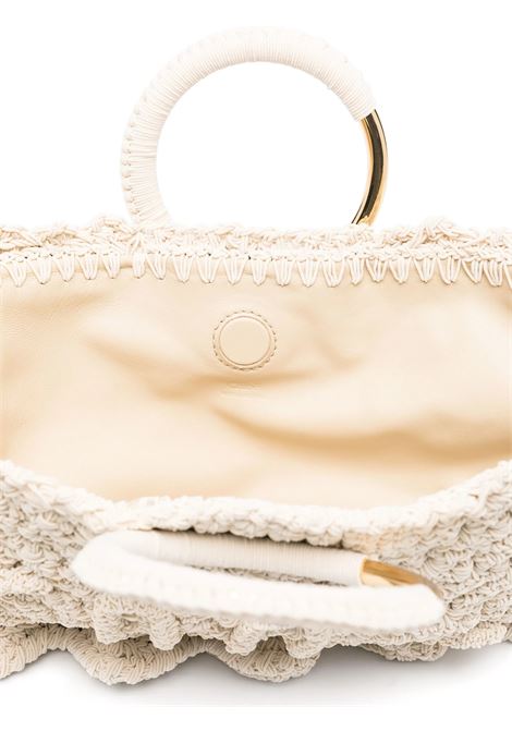 Tote Bag Piccola Bracelet Paravent All'Uncinetto Deep Ivory CHLOÉ | 25US622P2322J