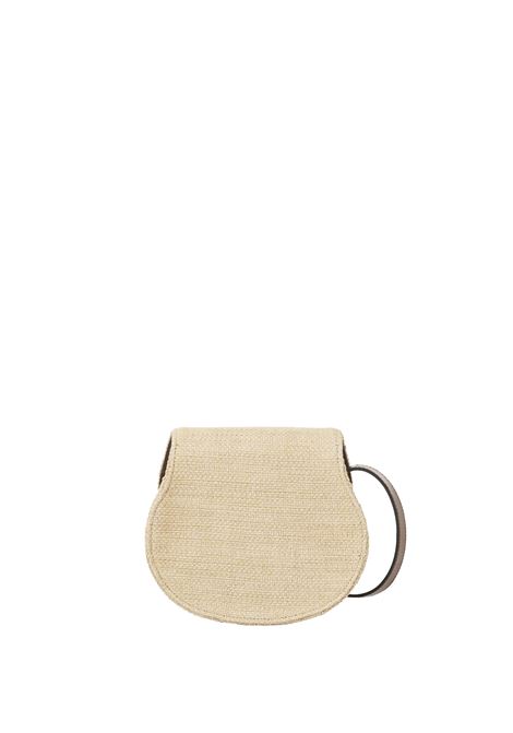 Borsa Saddle Marcie Piccola In Fibre Effetto Rafia Hot Sand CHLOÉ | 25US680P1924P