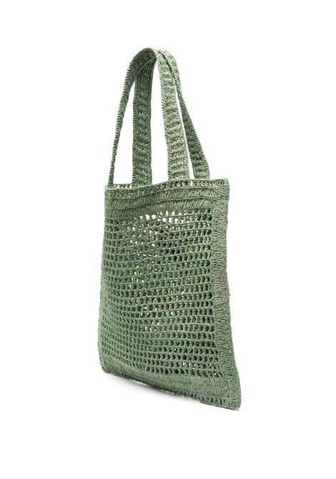 Tota Bag Summer Banana In Rafia Tea Leaf Green CHLOÉ | 25US901P0838M