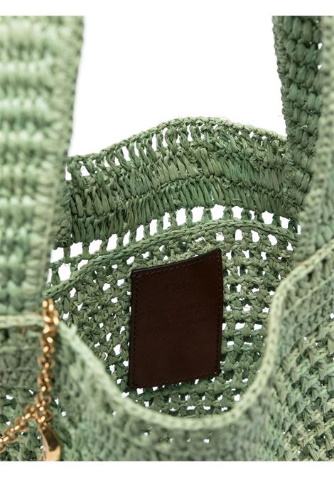 Tota Bag Summer Banana In Rafia Tea Leaf Green CHLOÉ | 25US901P0838M