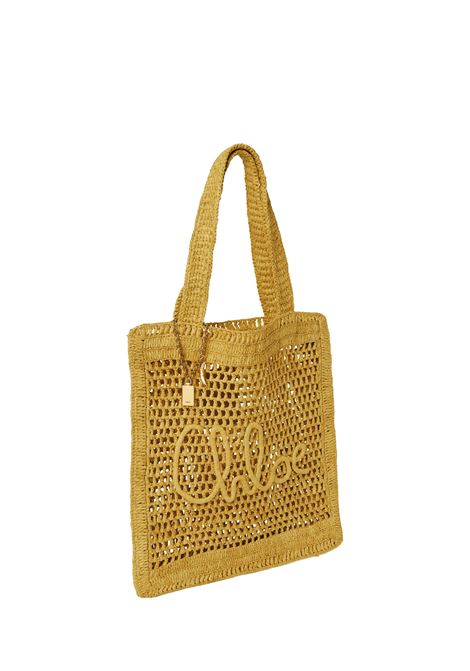 Tota Bag Summer Banana In Rafia Citronelle CHLOÉ | 25US901P8135R