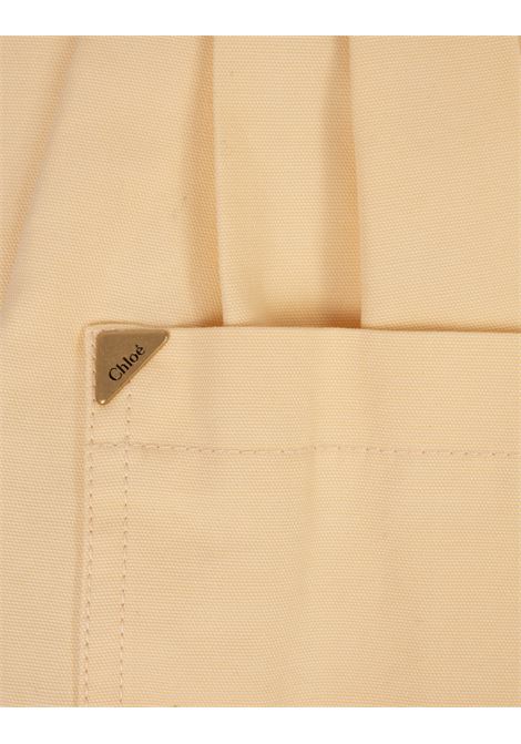 Yellow High-Waisted Mini Shorts CHLOÉ | 25USH16040395