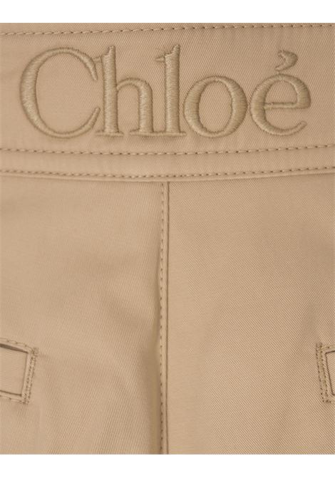 Smoky Beige Mini Balloon Shorts CHLOÉ | 25USH2811823I