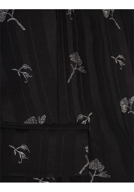 Giacca Corta Nera In Cotone e Seta a Fiori CHLOÉ | 25UVE05425001