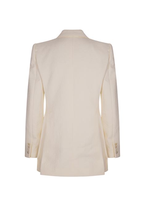 Giacca Sartoriale Doppiopetto In Jacquard Trapuntato Coconut Milk CHLOÉ | 25UVE30426103