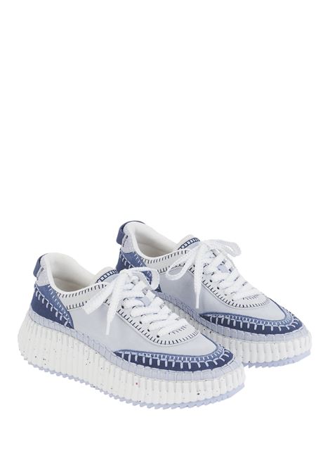Ashes Blue Nama Sneakers CHLOÉ | C24A00RMS44J