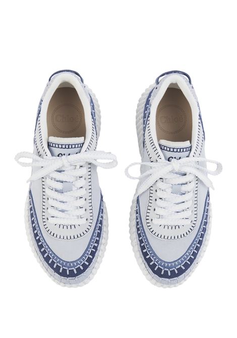 Ashes Blue Nama Sneakers CHLOÉ | C24A00RMS44J