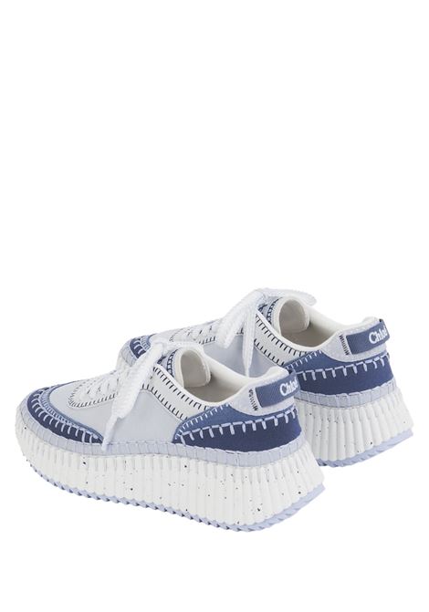Ashes Blue Nama Sneakers CHLOÉ | C24A00RMS44J