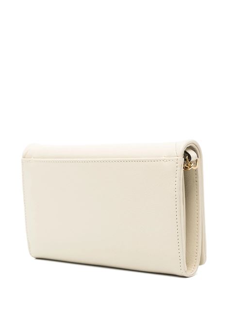 Portafoglio Con Patta e Catena Chloé Spin In Pelle Vegetal Beige CHLOÉ | C25SP495O3723N
