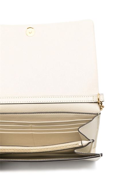 Portafoglio Con Patta e Catena Chloé Spin In Pelle Vegetal Beige CHLOÉ | C25SP495O3723N