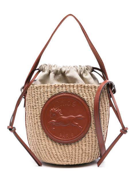 Borsa Cesto Piccola Horse Medal In Sepia Brown CHLOÉ | C25SS592O8227S