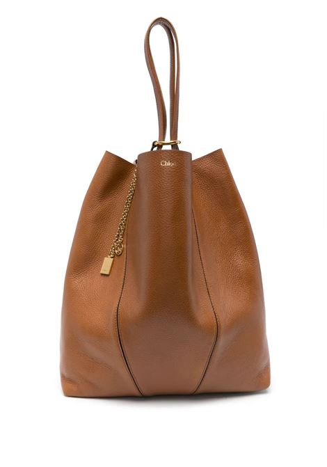 Tote Bag Grande Chloé Spin Clay Brown CHLOÉ | C25SS810N8426M