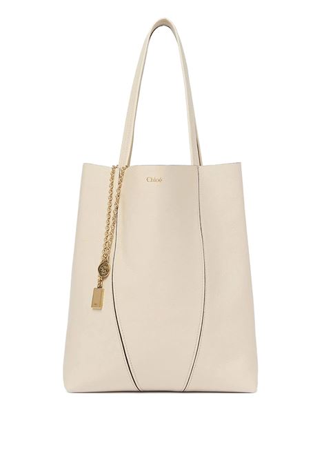 Tote Bag Chloé Spin In Pelle Granata Sweet Beige CHLOÉ | C25SS811N8424Q