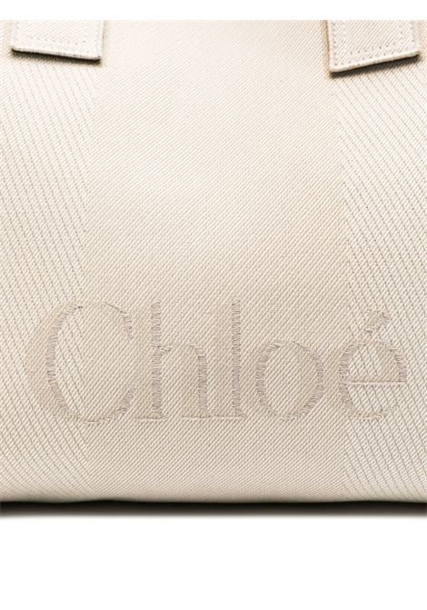 Tote Bag Chloé Carry In Tela Vegetal Beige CHLOÉ | C25SS910O6523N