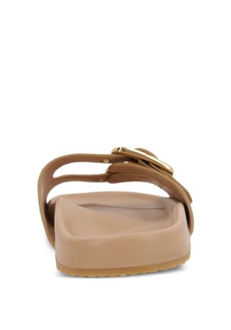 Sandali Bassi Polly In Suede Beige CHLOÉ | C25U08PRY20O