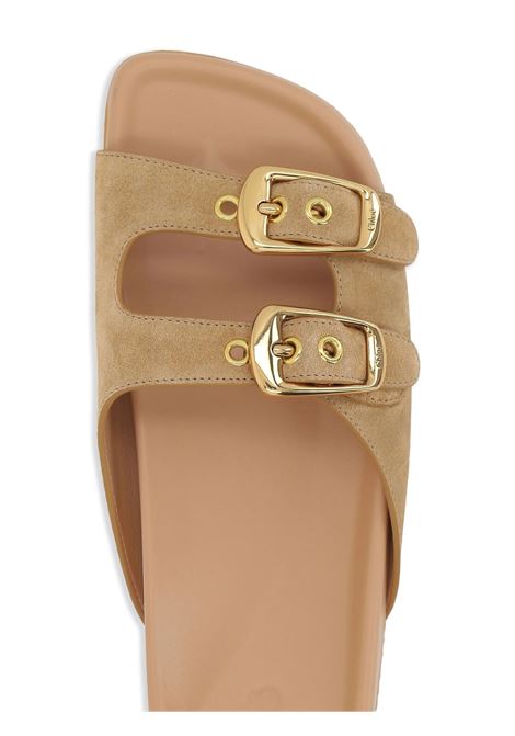 Sandali Bassi Polly In Suede Beige CHLOÉ | C25U08PRY20O