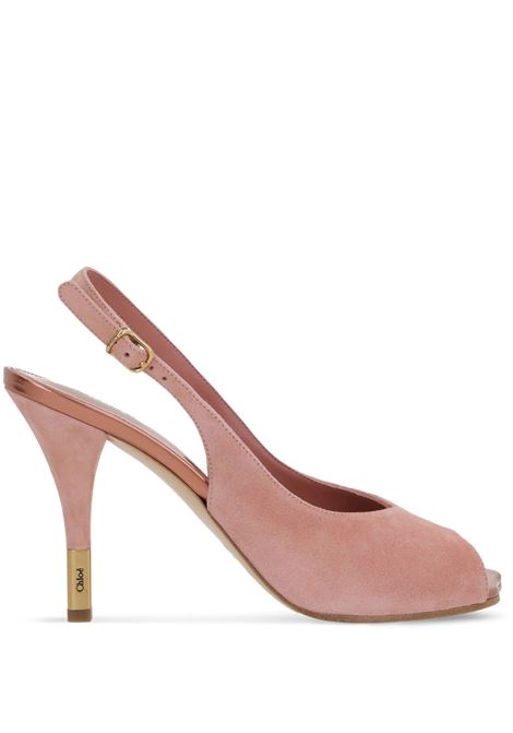 Sandali Con Tacco Flower Light Rosewood CHLOÉ | C25U09ORA6K5