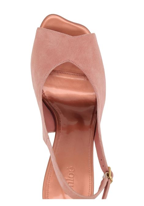 Sandali Con Tacco Flower Light Rosewood CHLOÉ | C25U09ORA6K5