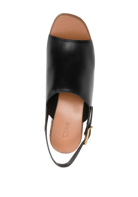 Sandali Con Zeppa Maxime Neri CHLOÉ | C25U10GLU001
