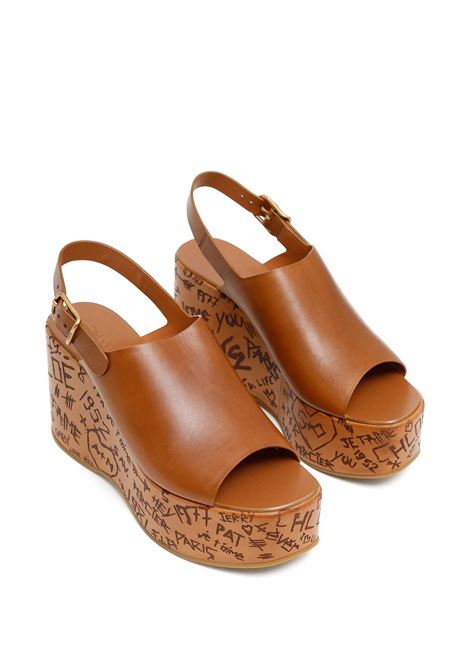 Sandali Con Zeppa Maxime Ginger Brown CHLOÉ | C25U10GLU27T