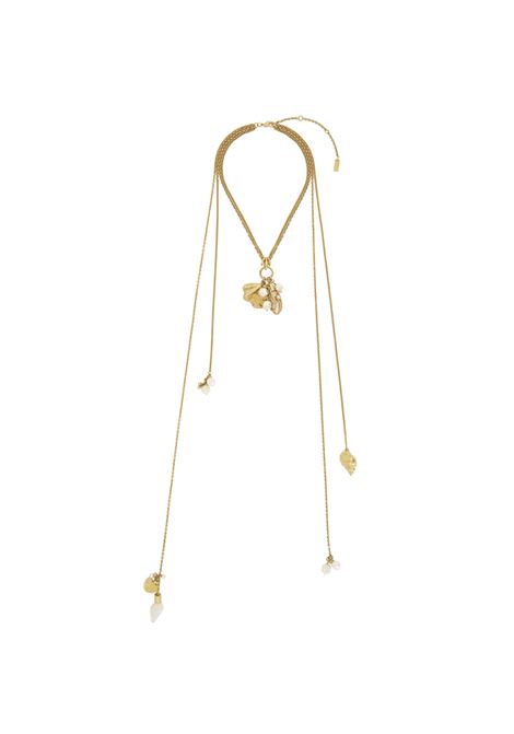 Collana a Sciarpa Chloé Shells in Vintage Gold CHLOÉ | C25UFO46SRP9DC