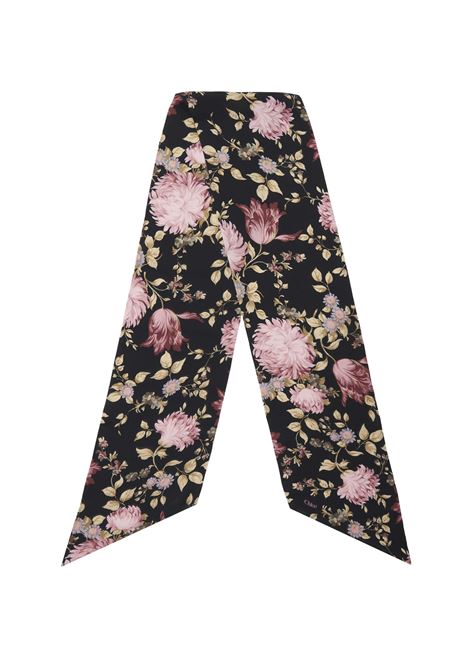 Foulard A Fascia Larga Peonies In Nero CHLOÉ | C25UT082CHS001