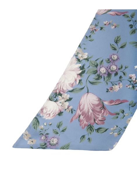 Foulard A Fascia Larga Peonies In Grizzled Blue CHLOÉ | C25UT082CHS468
