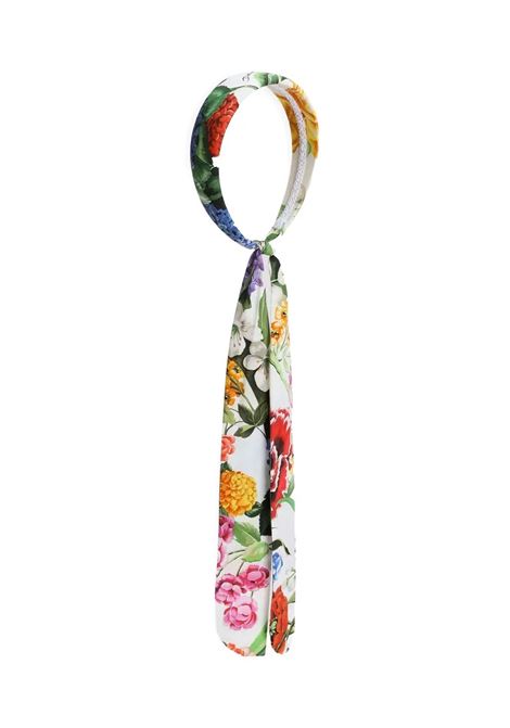 Headband With Multicolored Flower Print DOLCE & GABBANA KIDS | Hair Accessories | LB3L63-HS5S5HA5KU