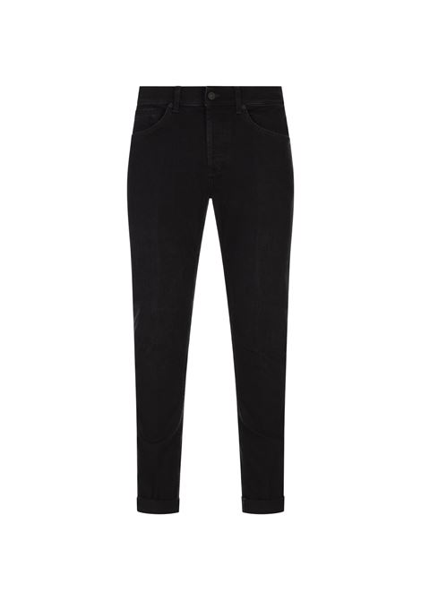 Jeans George Skinny In Denim Nero Effetto Used DONDUP | Pantaloni | UP232-DSH337 IS6999