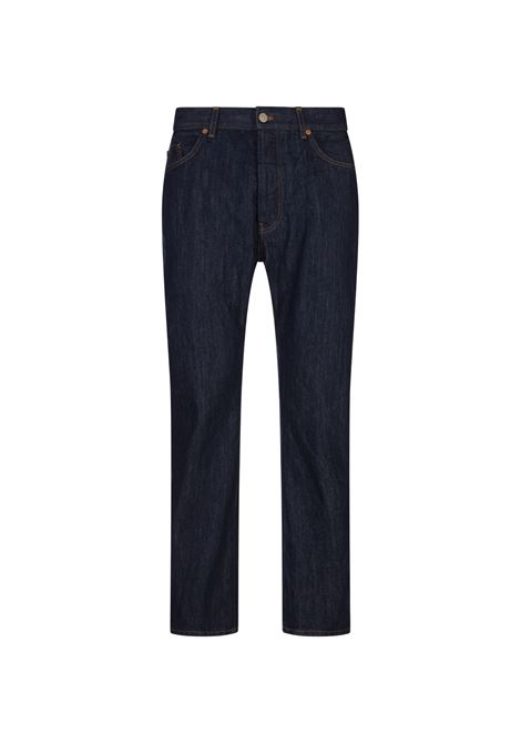 Jeans Carrot Fit In Denim Blu Scuro DONDUP | Pantaloni | UP708-DFE338U MN5800