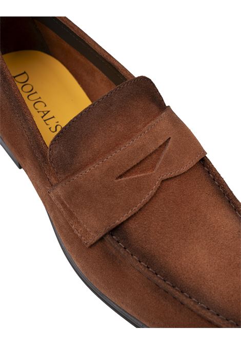 Mocassini Penny In Suede Marrone DOUCAL'S | DU3382NOTTUY260TC49