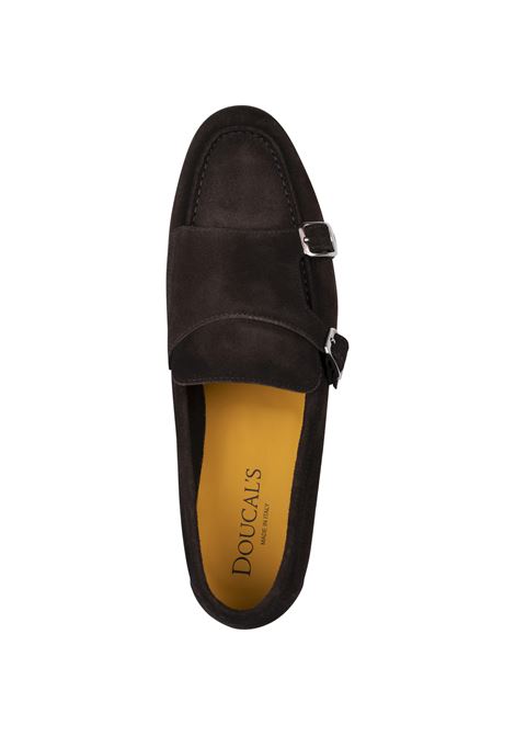 Mocassini In Suede Testa Di Moro Con Doppia Fibbia DOUCAL'S | DU3384NOTTUY260TM23