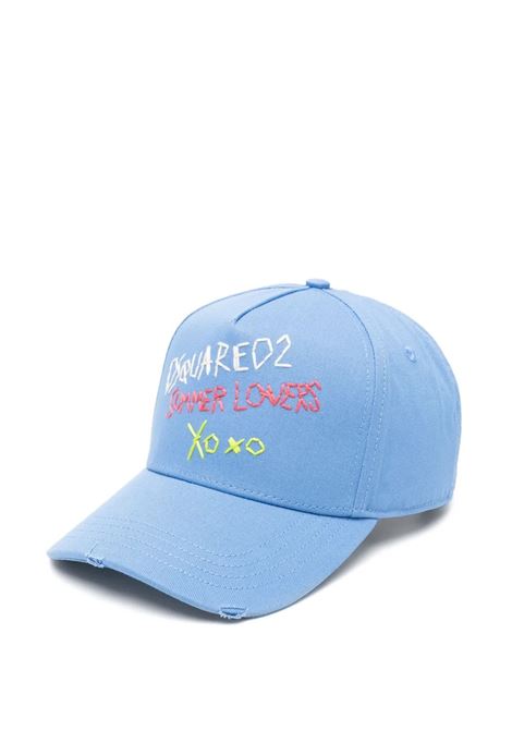 Cappello Da Baseball Ricamato Summer Lovers DSQUARED2 | BCM0919-05C000013084