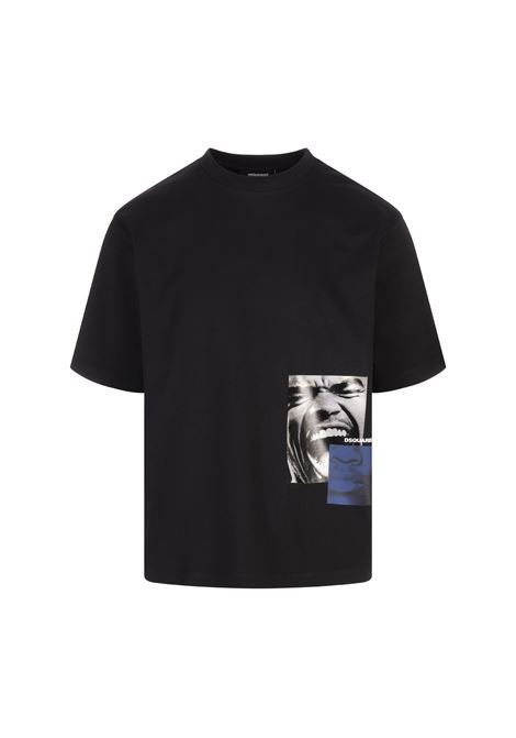 T-Shirt Nera Con Stampa DSQUARED2 | S71GD1537-D20020900