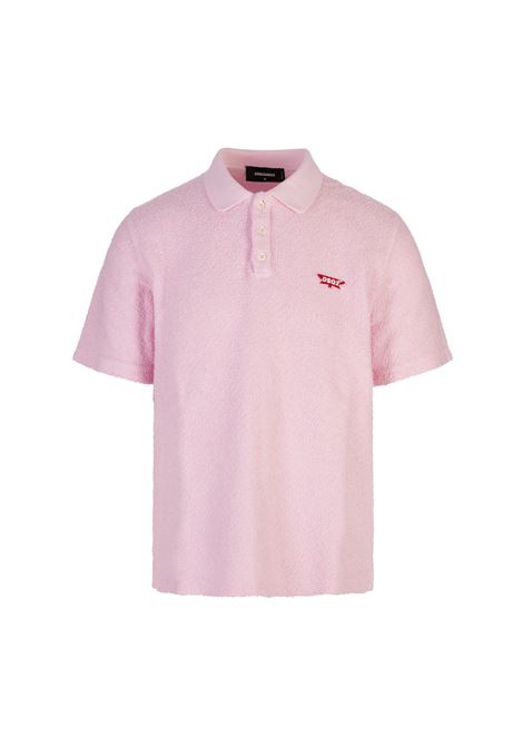 Dyed Tennis Fit Polo Sweatshirt Rosa DSQUARED2 | S71GU0727-S25140483