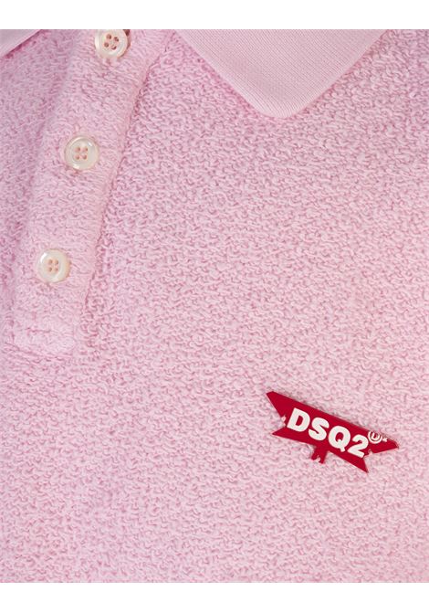 Dyed Tennis Fit Polo Sweatshirt Rosa DSQUARED2 | S71GU0727-S25140483