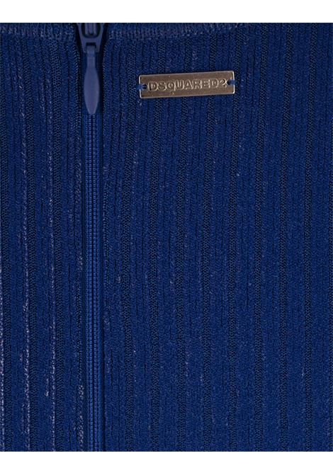 Shimmer Knit Midi Dress in Blu DSQUARED2 | S72CV0599-D13114520