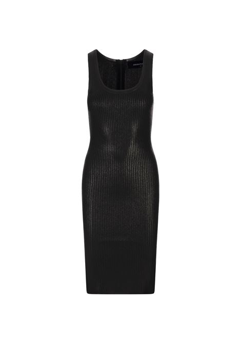 Shimmer Knit Midi Dress in Nero DSQUARED2 | S72CV0599-D13114900