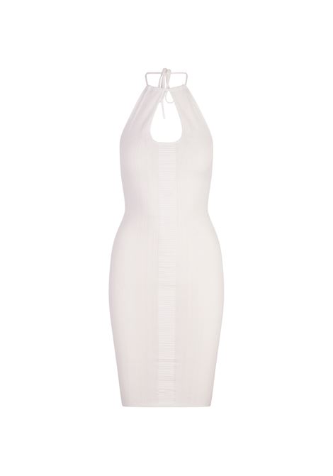 White Halterneck Midi Dress DSQUARED2 | S72CV0638-D13119100