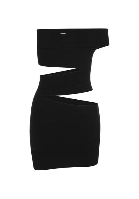 Bandage Knit Mini Dress In Nero DSQUARED2 | S72CV0640-D13126900