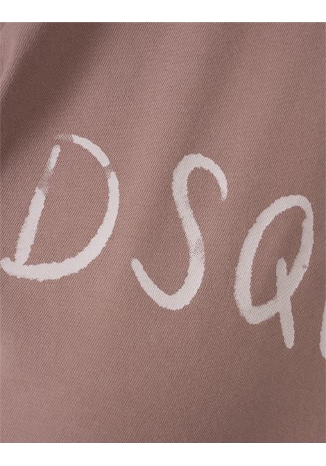 White Fade Just Right Fit Handwritten Logo T-Shirt In Dusty Pink DSQUARED2 | S72GD0574-S21600235