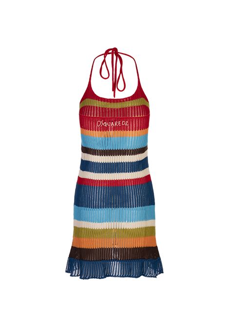 Abito Corto In Maglia Multicolore Summer Lovers DSQUARED2 | S73CU0317-D13131961