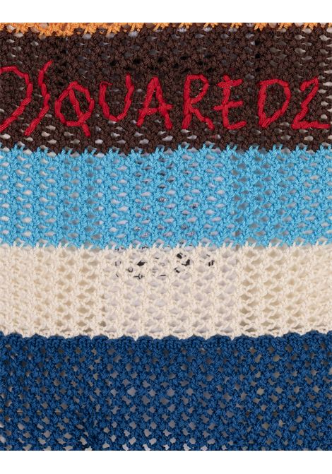 Summer Lovers Knit Halter Neck Top DSQUARED2 | S73HA0171-D13128961