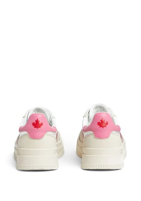 Sneakers New Jersey Bianche e Rosa DSQUARED2 | SNW0292-01508288M4092